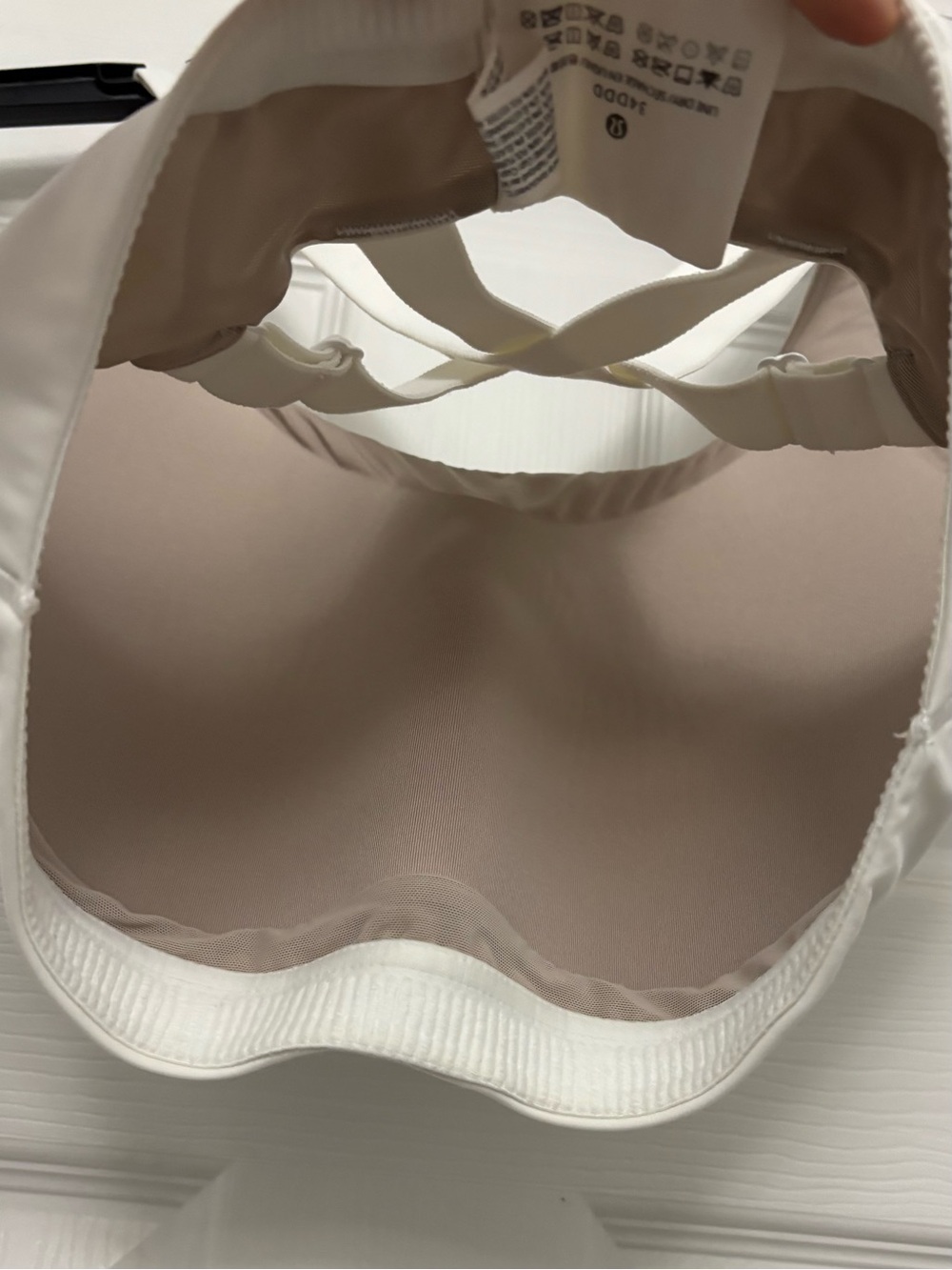 Lululemon Energy Bra High Support White 34DDD Sports Bra Workout Athletic - Picture 5 of 6